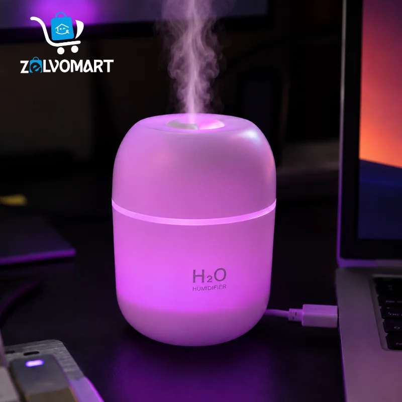 Colour-Changing H2O Humidifier with Mist
